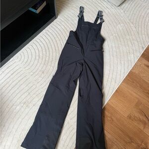 Obermeyer Black Ski Bib with Logoed Straps